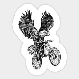 SEEMBO Eagle Cycling Bicycle Bicycling Biker Biking Fun Bike Sticker